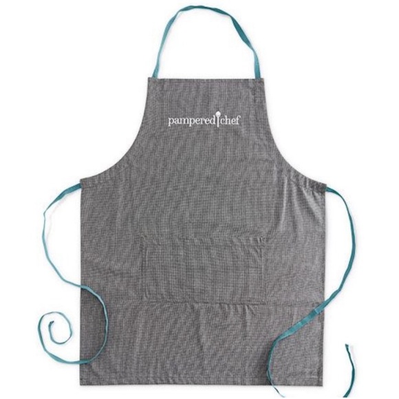 New Pampered Chef Consultant Apron Embroidered
Wording Spoon 100% Cotton Sealed - Picture 4 of 7